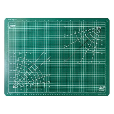 Excel Blades 18" x 24" Self-Healing Cutting Mat w/ Measurement Grid, Green 12pk 60004